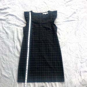 Black and White Plaid Pencil Dress